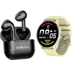 LENOVO - ZL02D Smartwatch+Lenovo LP40 Auriculares Bluetooth Audífonos In-Ear