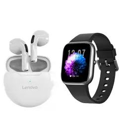 LENOVO - Y9 Pro Smartwatch+Lenovo HT38 Auriculares Bluetooth Audífonos In-Ear