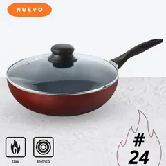 ILKO - Sartén con Tapa Wok Classic 24Cm