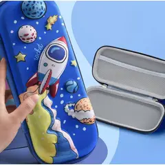 GENERICO - Cartuchera escolar kawaii modelo 3D para niños - Cohete