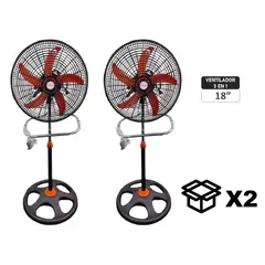 GENERICO - Ventilador Marykey MK-18503P 3 en 1 de 18" 2 uds x caja color Naranja