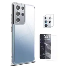 RINGKE - CASE FUSION SAMSUNG S21 ULTRA Y VIDRIO UV