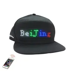 GENERICO - GORRA PANTALLA LUZ LED PERSONALIZABLES CON APLICATIVO SMART