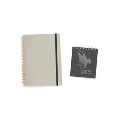 INGENIAL - Pack Grey agenda diaria infinita libreta
