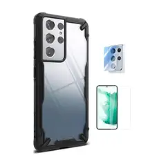 RINGKE - CASE FUSION X SAMSUNG S21 ULTRA Y VIDRIOS