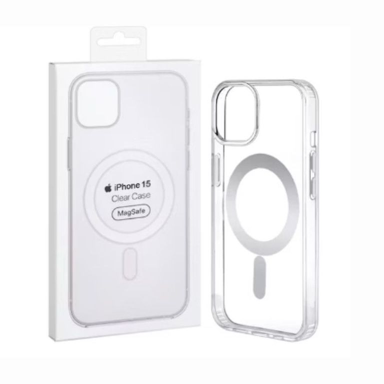 TPU Transparente Con Magsafe Para Iphone 15