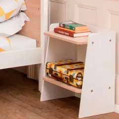 TU MESITA - Velador Infantil Dante Blanco/Natural