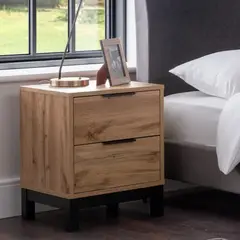 TU MESITA - Velador Moderno Yosh color Duna 2 cajones