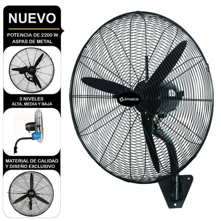 Ventilador De Pared Industrial WF2630 220W 26”