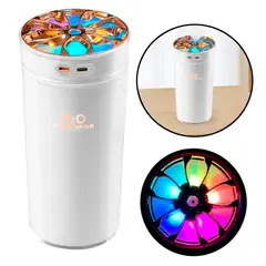 GENERICO - Humidificador De aire Difusor de llama aromaterapia RGB Portatil