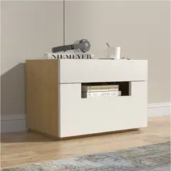 TU MESITA - Velador Contemporáneo Mery 2 Cajones