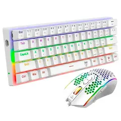 T-DAGGER - Combo 2 en 1 T-TGK321 + T-TGM310. English T-TGS008W-BR WHITE