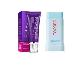 BIOAQUA - PACK BLOQUEADOR TOCOBO EN BARRA y CREMA BLANQUEADORA ZONAS