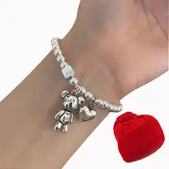 GENERICO - Pulsera de Dama de Oso movible Incluye Estuche