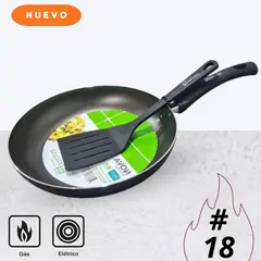 FACUSA - Sarten antiadherente Nova n° 18 + Espátula Nylon 4 -