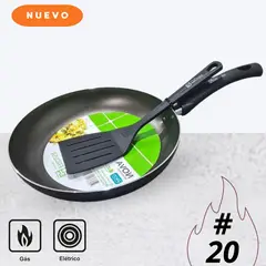 FACUSA - Sartén antiadherente Nova n° 20 + Espátula Nylon 4 -