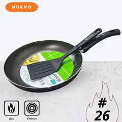 FACUSA - Sartén antiadherente Nova n° 26 + Espátula Nylon 4 -