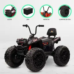 BEAUTIFUL - Cuatrimoto a Batería para Niños «HOLLICY» Black