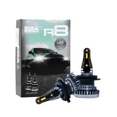 GENERICO - Kit Foco Led R8 H7 Iron Super Compacto Sin Cooler Chip CSP