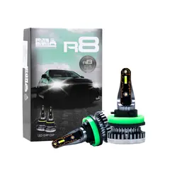 GENERICO - Kit Foco Led R8 H11 Iron Super Compacto Sin Cooler Chip CSP