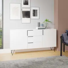 BRV MOVEIS - Cómoda Tirsa Blanco 81x160x35cm