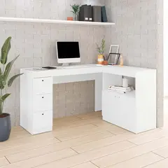 BRV MOVEIS - Escritorio Larisa 80X150X114 cm Blanco