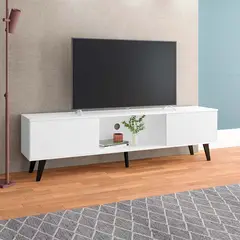 BRV MOVEIS - Mesa de Tv 55 pulgadas Maxime Blanco