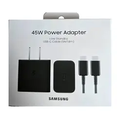 SAMSUNG - Cargador 45W USB-C para S24 Ultra Cable Tipo C