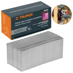 Truper - Clavos calibre 18, 50mm 5000 unidades para Clavadora neumática