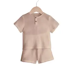 GENERICO - Conjunto polo y short lino niño