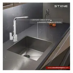 STONE - COMBO LAVADERO PREMIUM STPR4545 CAMILE ST-01 CON ESCURRIDOR