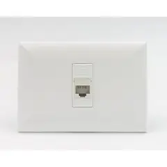 SINTHESI - TOMA DATOS RJ45 CAT 6 S17 PLACA BLANCA Y DADOS BLANCOS