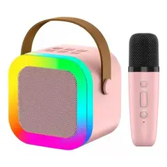 ITELSISTEM - Parlante Karaoke Microfono inalambrico alta Potencia Portatil Pink
