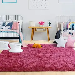 GENERICO - BAJADA DE CAMA RECTAGULAR 100X160CM PALO ROSA