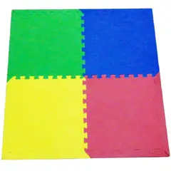 GENERICO - Piso Puzzle para Bebes Antideslizante 4 Pcs 60x60x1cm