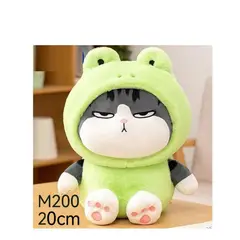 GENERICO - Peluche Gato Kawaii En Disfraz Panda 20cm