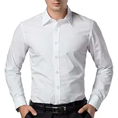 BAALATHKKO5 - Camisa Casual Formal Ajuste Perfecto Slim Fit Strech