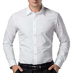 BAALATHKKO5 - Camisa Casual Formal Ajuste Perfecto Slim Fit Strech