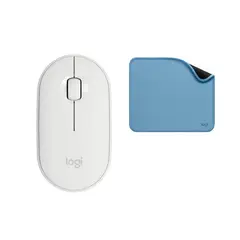 LOGITECH - Mouse M350 Blanco Pad Mouse Antisalpicaduras Blue