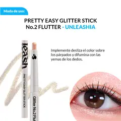 GENERICO - PRETTY EASY GLITTER STICK UNLEASHIA - No2 FLUTTER