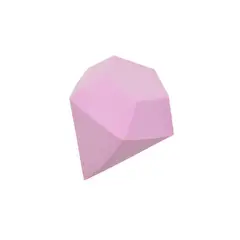 SATINE - Esponja Difuminadora de Maquillaje (Beauty Blender) Diamante COLOR LILA 1Unid