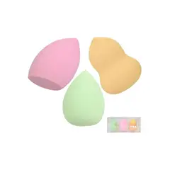 SATINE - Esponja Difuminadora de Maquillaje (Beauty Blender) X3Unid