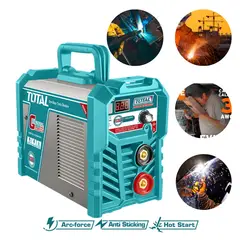 TOTAL TOOLS - Soldadora inversora 130A con led display Total
