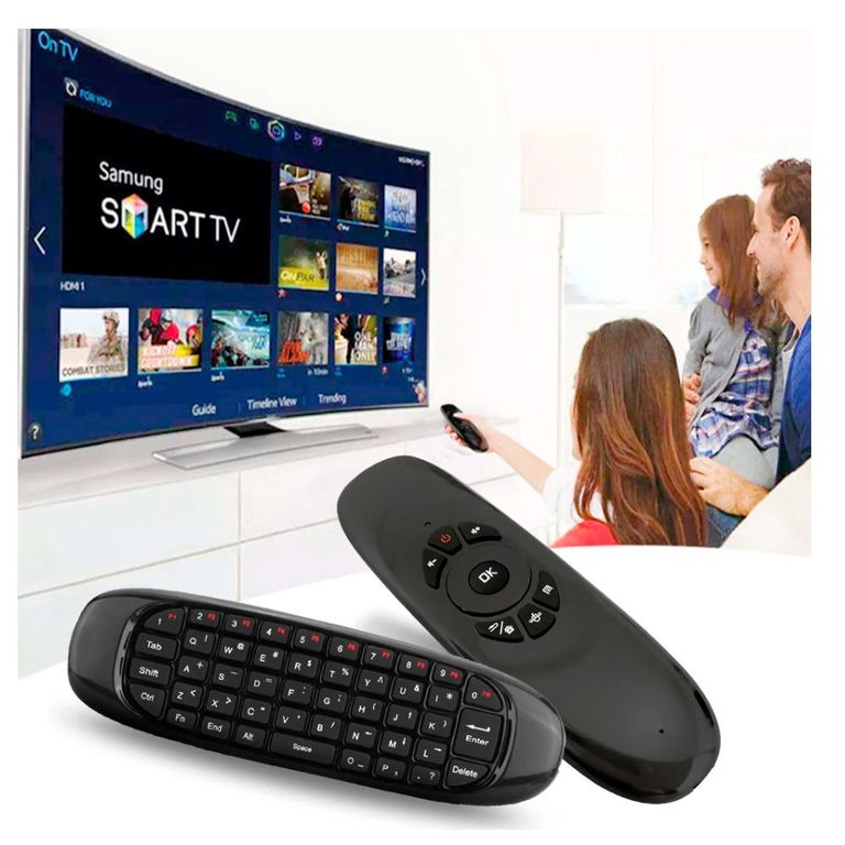 Control Teclado TV Puntero Mouse Smart Universal Air Mouse Inalambrico