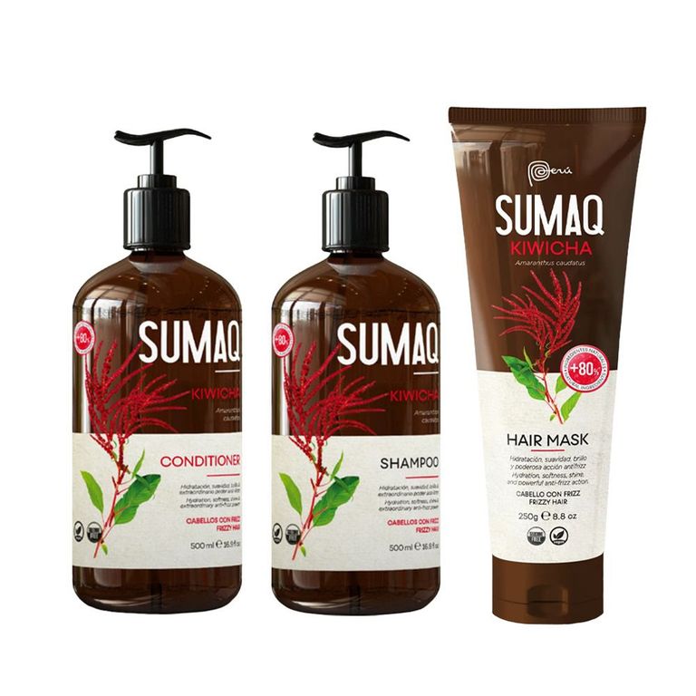 Pack Shampoo Acondicionador Máscara Extracto Kiwicha