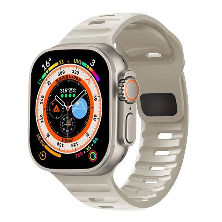 Correa Silicona SPG para APPLE WATCH 41mm - 40mm - 38mm - Starlight