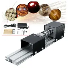 GENERICO - MINI TORNO PARA CARPINTERÍA Y JOYERÍA PARA CUENTAS Y PIEZAS PEQUEÑAS