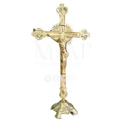 MFAP BRONCERIA Y ANTIGUEDADES - Crucifijo altar de bronce