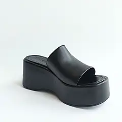 SAPATU - Sandalias Negras de Mujer Plataforma Valeria