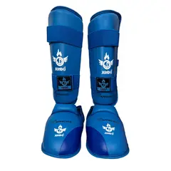 GENERICO - Canillera con empeinera de Karate WKF Jundo - AZUL Talla L